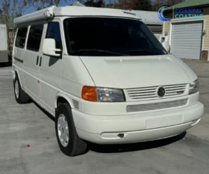 view of a car, highlighting the clean, uniform application of dark window tint